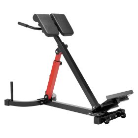 VEVOR Roman Chair Hyperextension Bench, 350 lbs Adjustable Extension Machine, Multi-Function Exercise Equipment for Glute, Hamstring, Lower Back