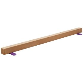 VEVOR 8FT Balance Beam for Kids, 350 LBS Stable Support Gymnastics Floor Beam with Non-Slip Wooden Mats