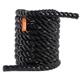 VEVOR Battle Rope, 1.5 Inch Diameter 30Ft Length Polyester Exercise Rope, Battle Exercise Equipment