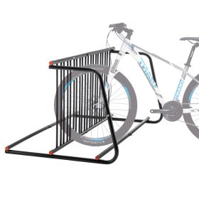 10-Bike Heavy-Duty Outdoor Bike Rack - Double-Sided Steel Storage Stand For Garages, Yards & Shops - Easy Assembly (Option: Black)