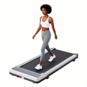 Walking Pad Treadmill - Compact & Portable Walking Pad, Quiet Operation, Adjustable Speed Settings (Option: Silver)