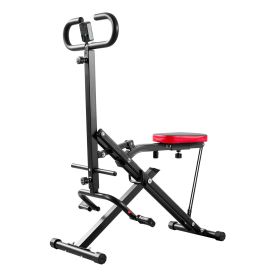 VEVOR Squat Machine, Deep Squat Rowing Machine for Home, Easy Setup & Foldable Exercise Equipment (Product Style: 2-Rope)